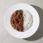 Plant-based chilli con carne with kidney beans, red chili, and basmati rice – Amoria Foods